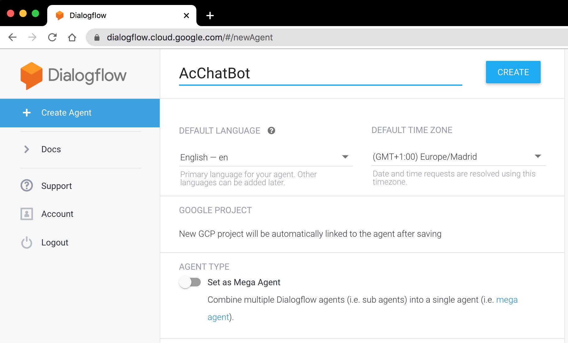 Create chatbot